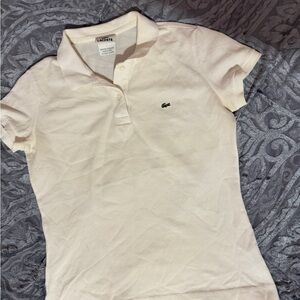 Lacoste Cream Polo Shirt